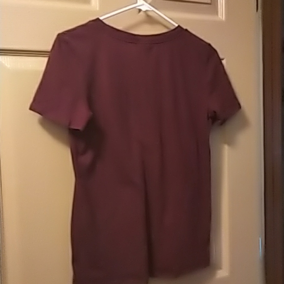 Pink Victoria Secret v neck dark red t shirt XS - Picture 5 of 7